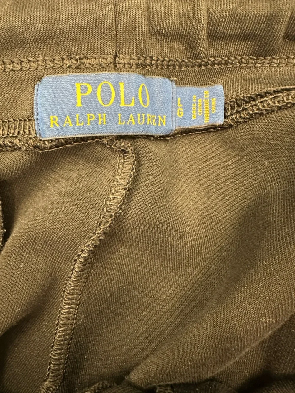Polo Ralph Lauren Black Joggers Sweatpants Embroidered Pony Men's Size Large L
